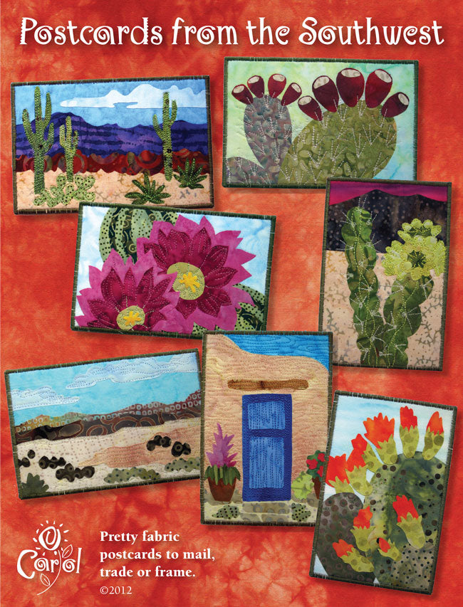 Postcards from the Southwest - pattern with four pieces of stabilizer included